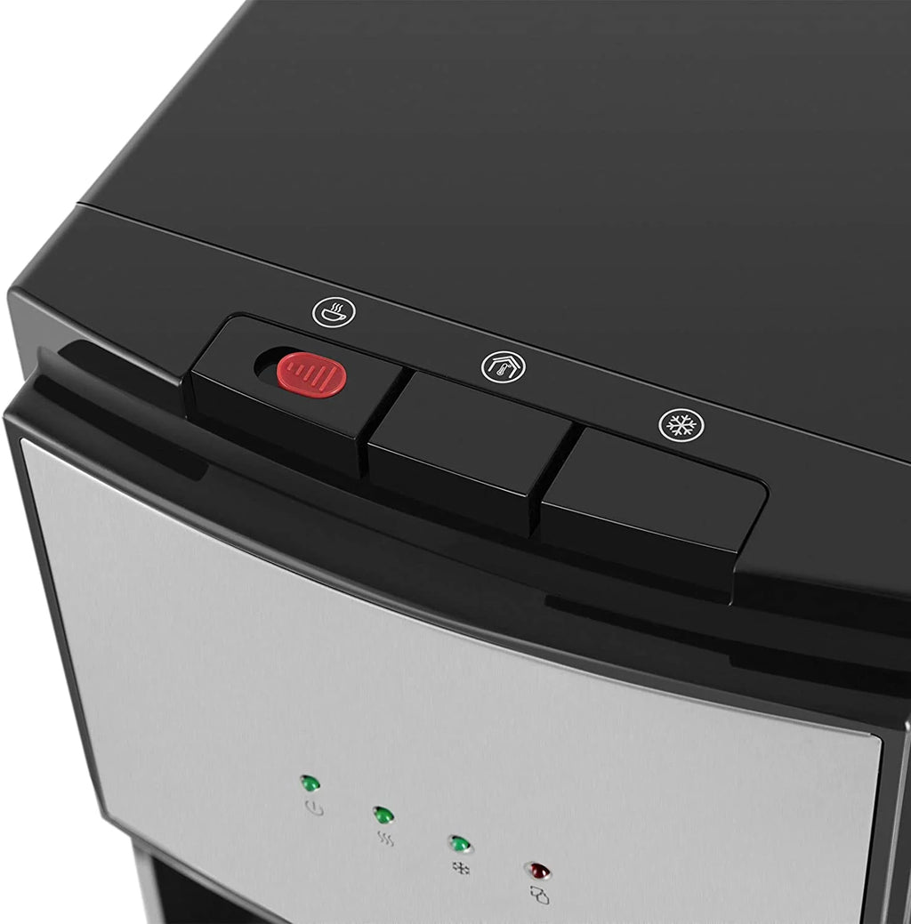 Bottom Loading Water Dispenser - 5 Gallon, Hot And Cold, 3 Temperature Spouts