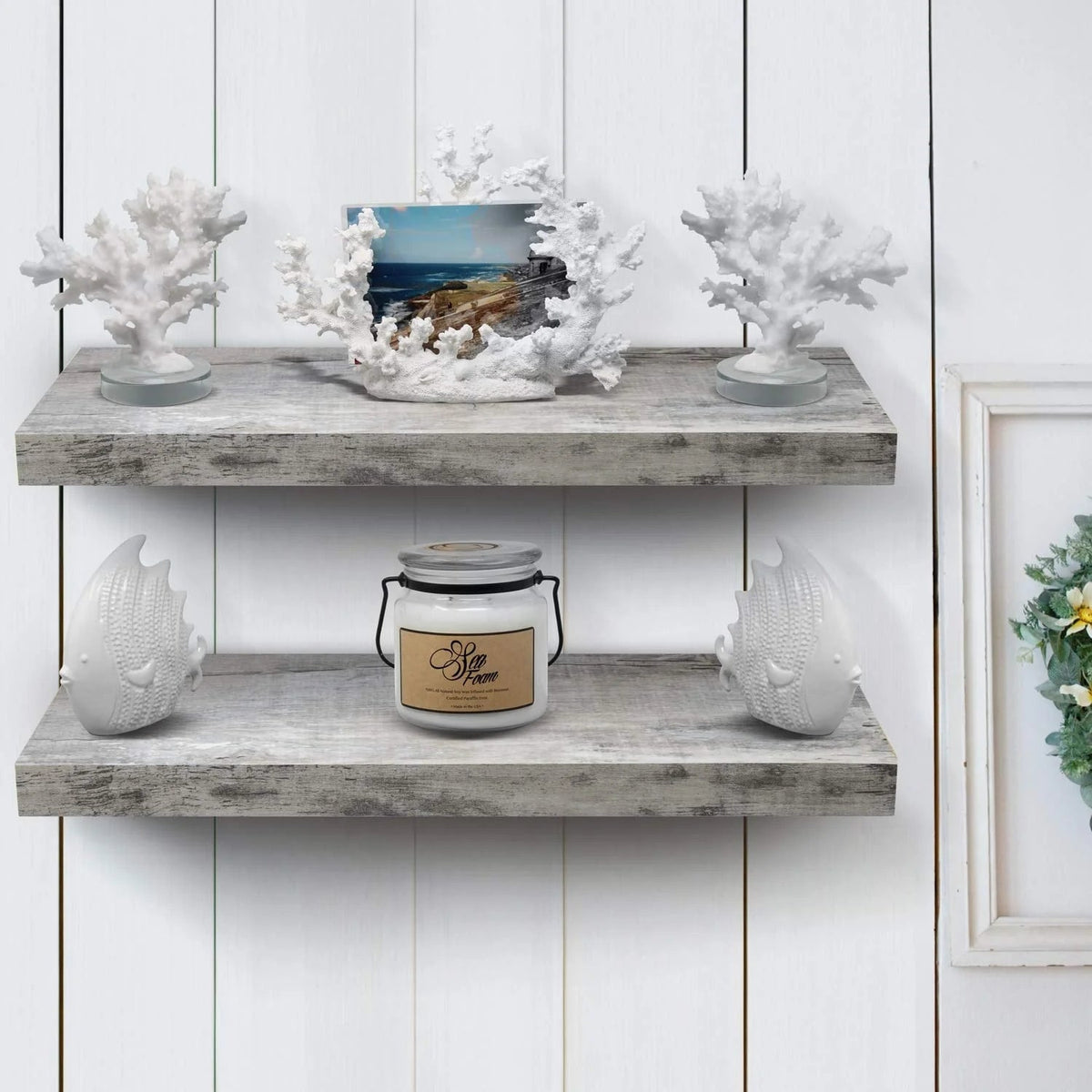 24 Inch Extra Long Floating Wall Shelf Set, 2 Count