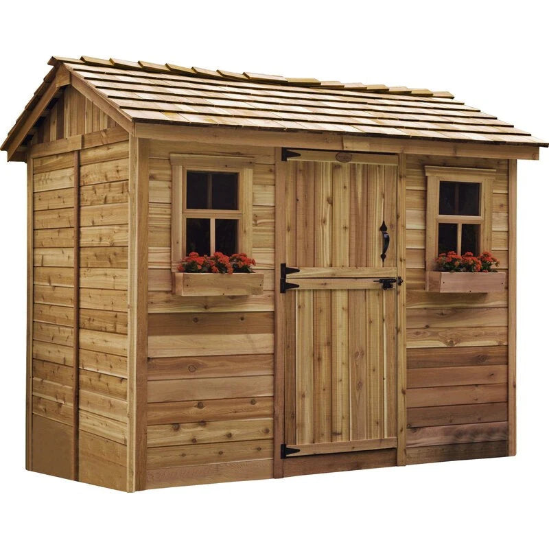Outdoor Living Today Cabana Wooden Storage Shed, 9 ft. W x 6 ft. D - CB96