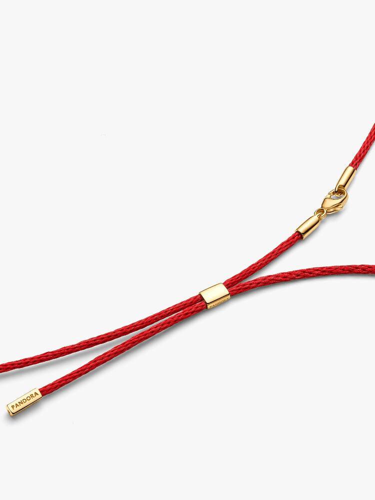 Pandora Talisman Red Recycled Polyester Cord Necklace