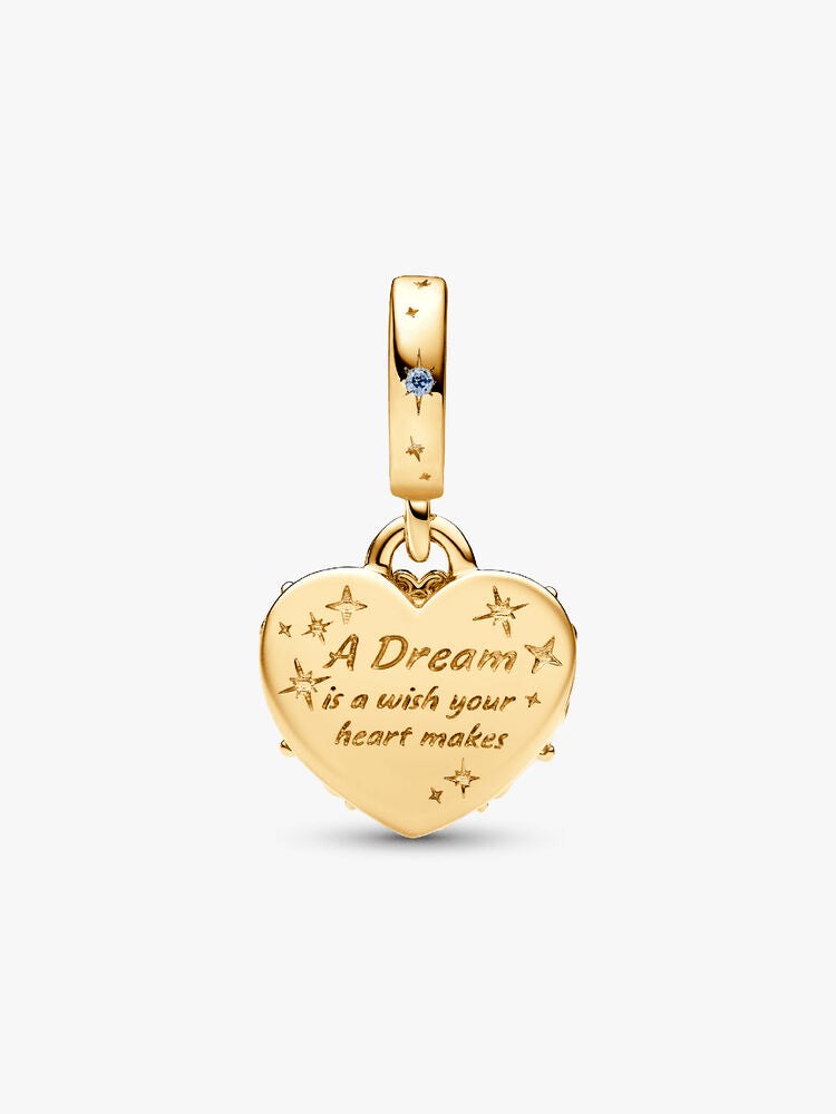Disney Cinderella's Carriage & Heart Double Dangle Charm