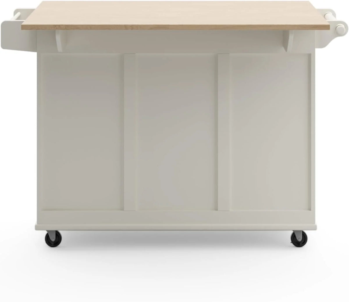 homestyles Dolly Madison Mobile Kitchen Island Cart, Soft White, 18in D x 53in W x 36in H