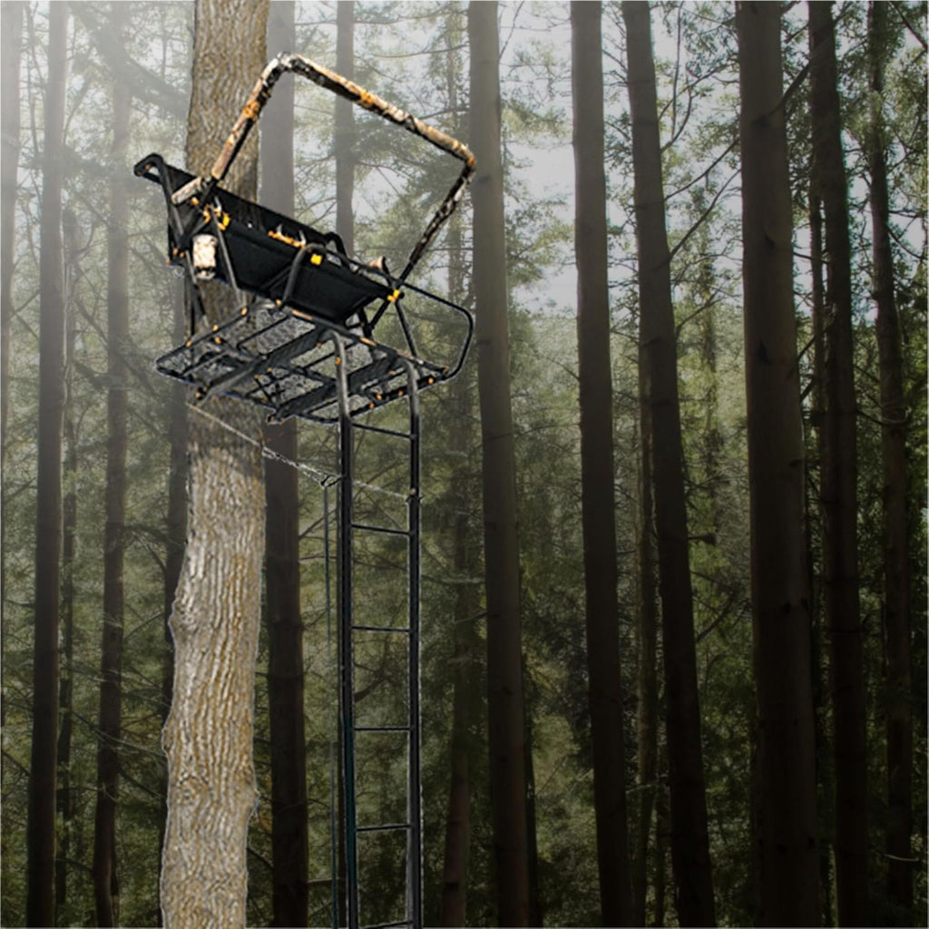 2-Person Ladder Tree Stand, 20ft, 500lb Capacity