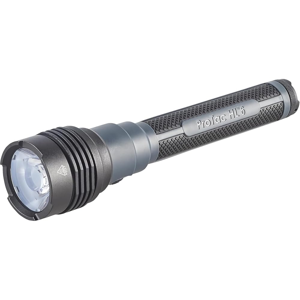 Streamlight ProTac HL 6 5,300-Lumen 80,000-Candela Rechargeable Flashlight With Y USB-C Cord And Wrist Lanyard - 88132