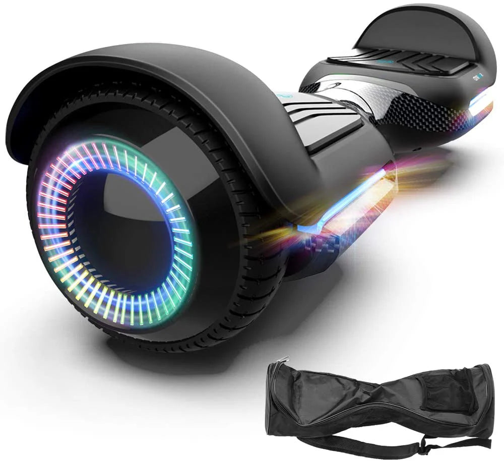 GYROOR 6.5 Inch Swift Smart Self-Balancing Hoverboard With Flashing Wheels, Speaker And App - UL2272