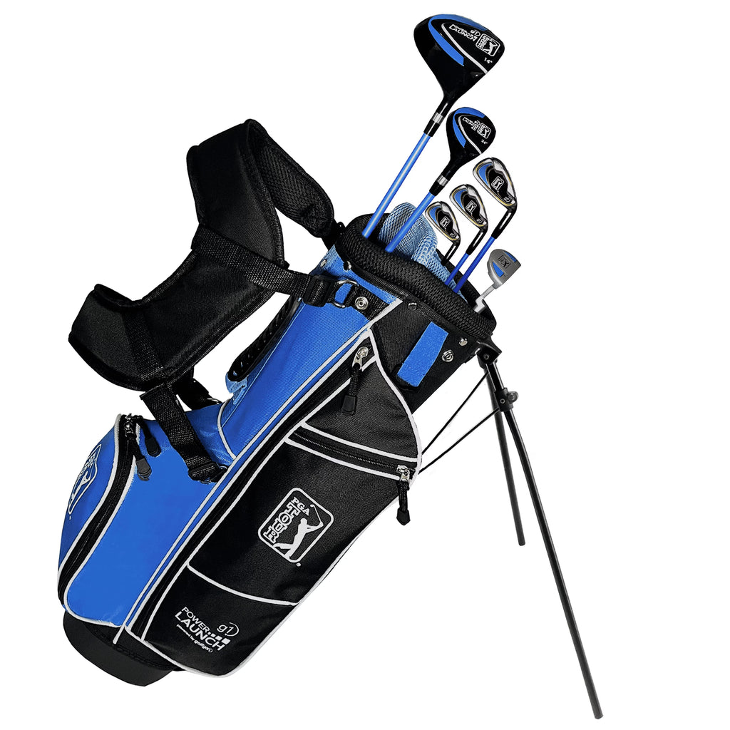 PGA Tour Right-Handed 10-Piece Kids Golf Club Stand Bag Set, Ages 8-12, Player Height 4ft 8in - 5ft 2in