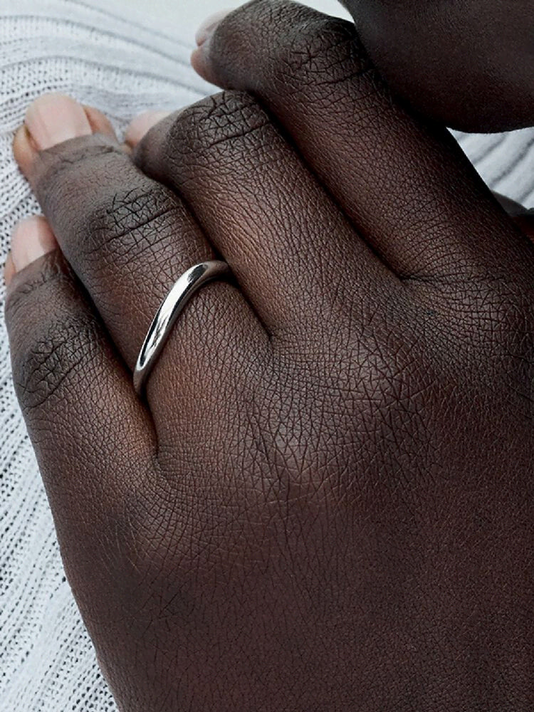 Organically Shaped Band Ring
