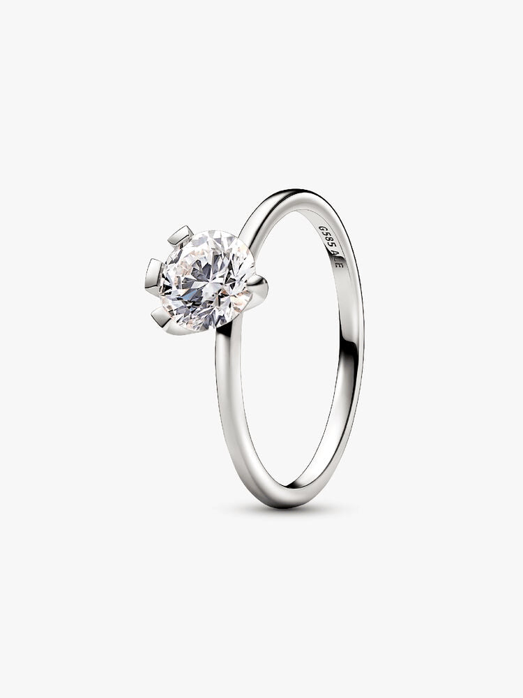 Pandora Nova 14k White Gold Lab-grown Diamond Ring