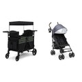 Delta Children Jeep Aries 2-Seater Stroller Wagon And 365 Plus Stroller Bundle