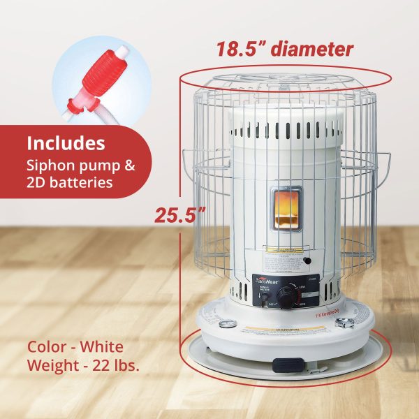 Indoor Outdoor Convection Kerosene Heater, 23,500 BTU, 2 Pack