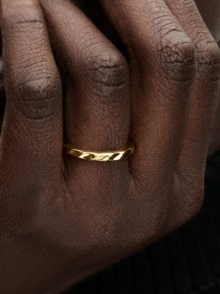 Rippled Band Ring