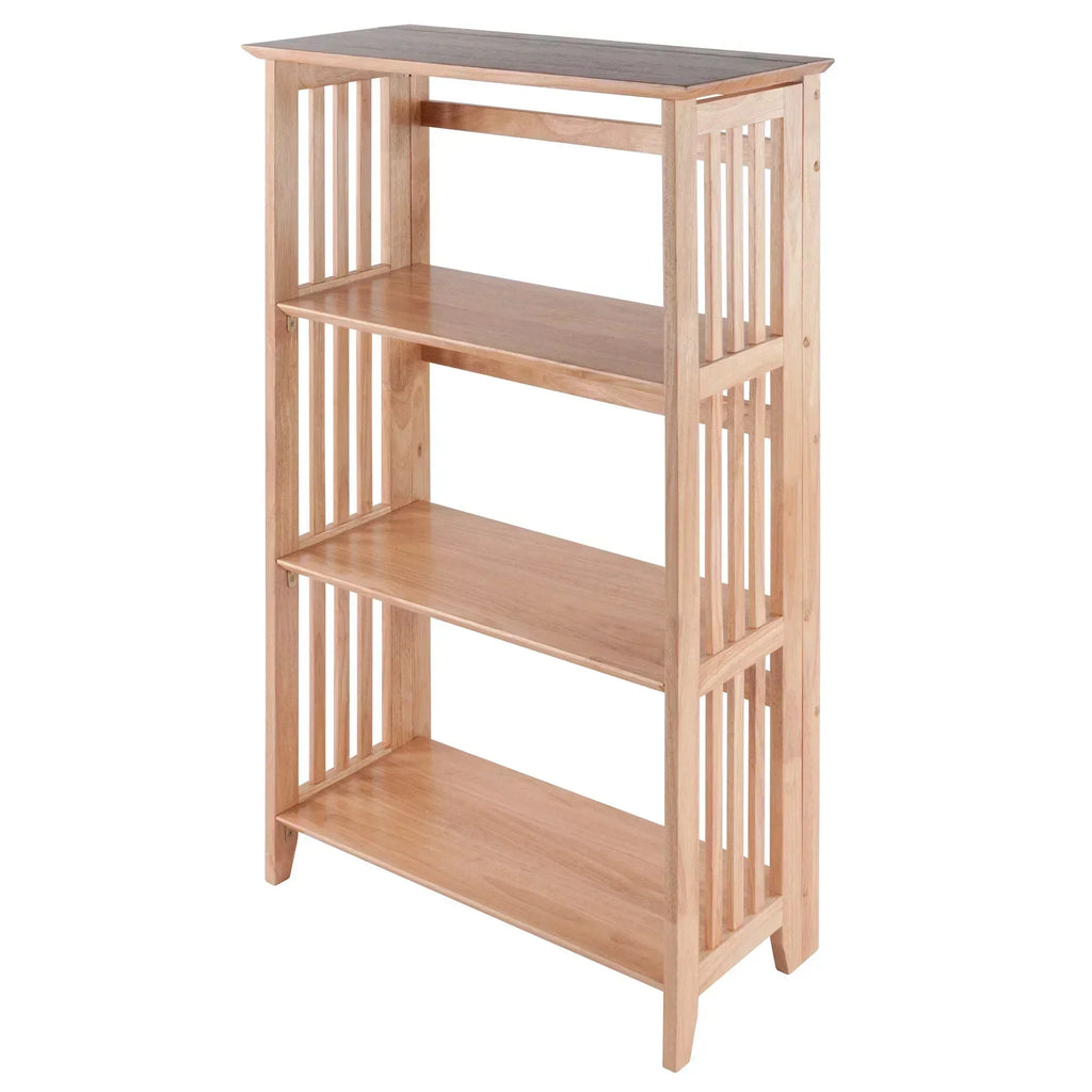 Winsome 3-Section Foldable Shelf, Natural Finish - 25.98 x 12.28 x 42.00 Inches