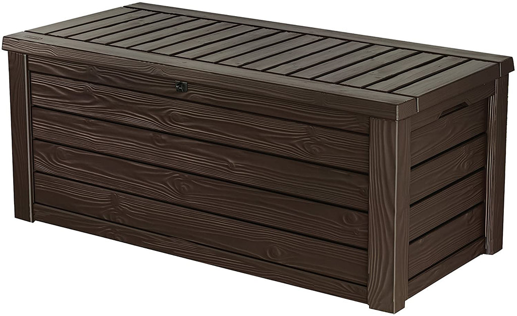 Keter Westwood 150 Gallon Resin Deck Box, Brown - 231666