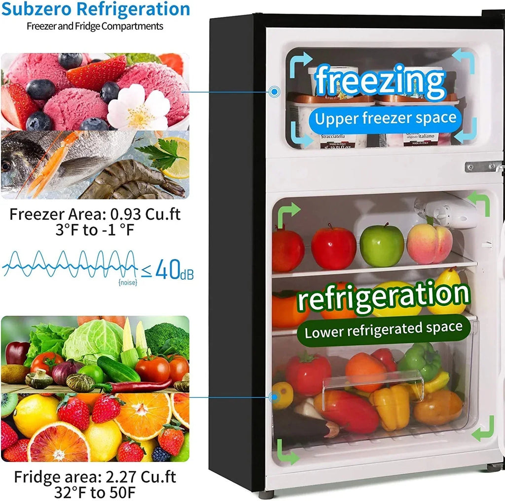 Compact Refrigerator With Freezer - F6893
