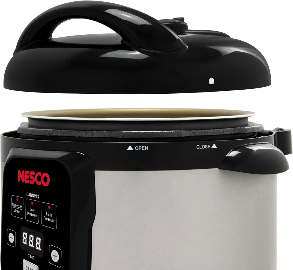 Nesco Smart Electric Pressure Cooker And Canner, Stainless Steel, 9.5 Qt - NPC-9