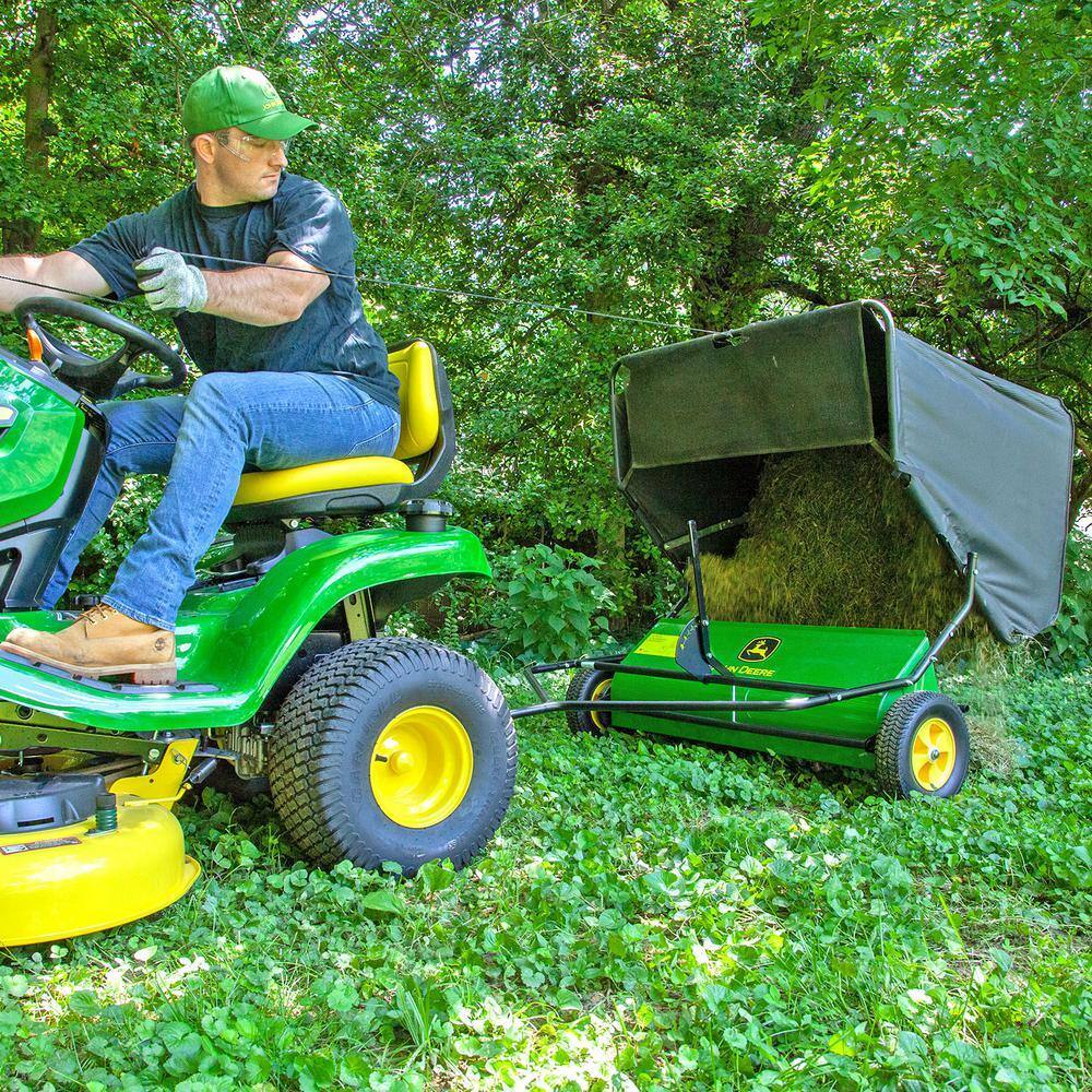 John Deere Tow-Behind Lawn Sweeper, 42 Inch, 24 Cu. Ft. Capacity