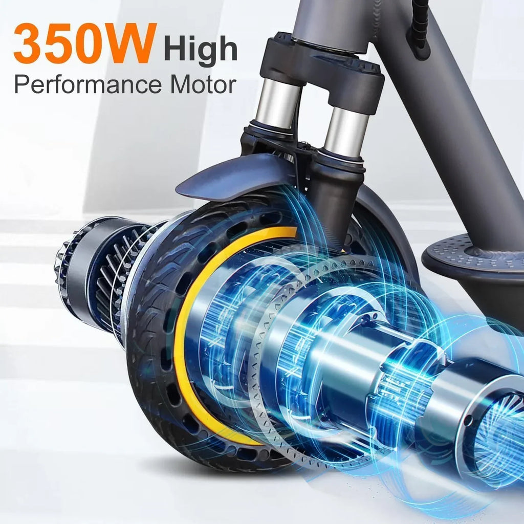 Electric Scooter 350W/500W Motor, 8.5/10 Solid Tires, 19/22 Mph, 28/21/12 Miles Range