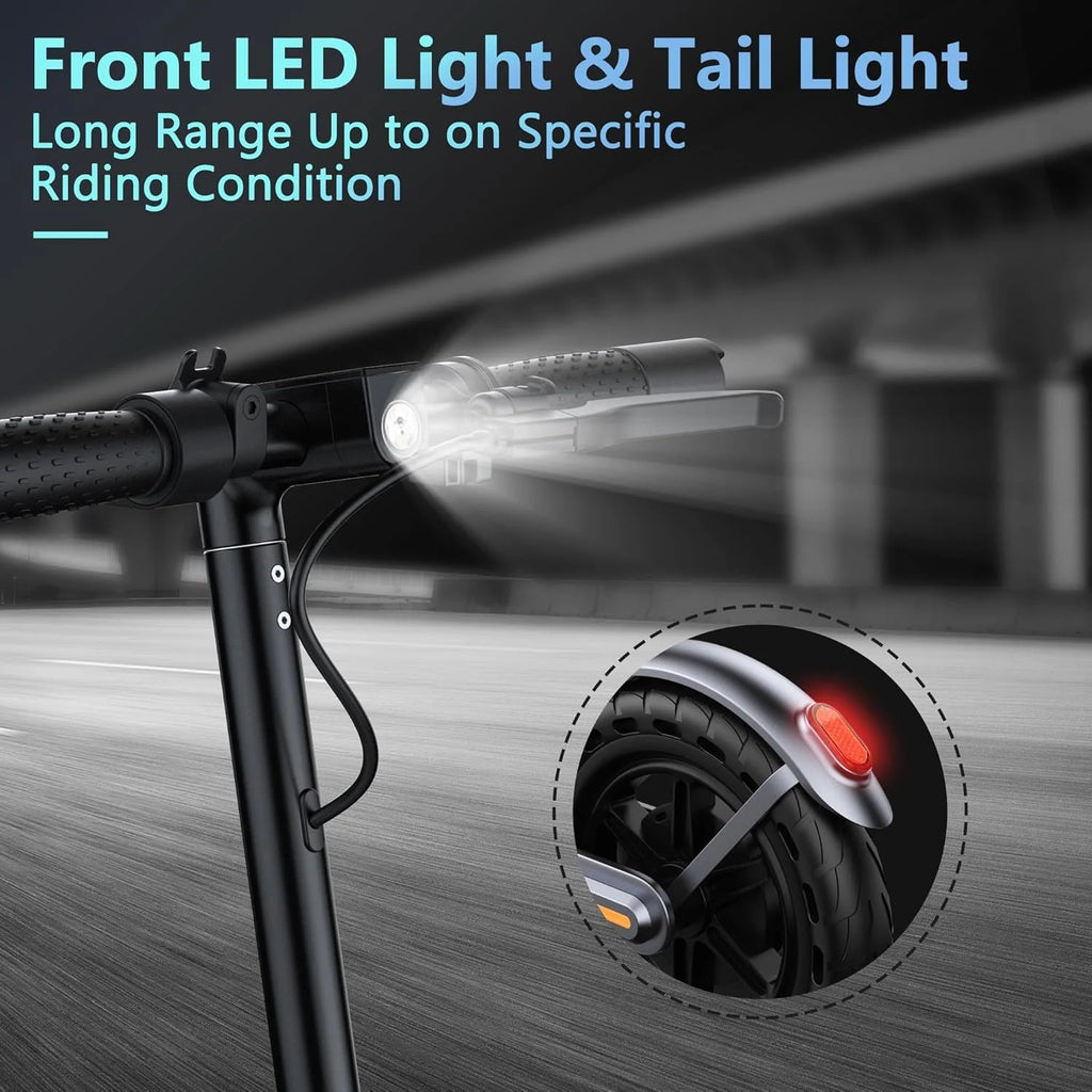 Electric Scooter With Solid Tires And Dual Braking - 350W/500W