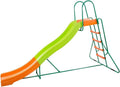 10-Foot Freestanding Outdoor Playground Slide For Kids, Plastic, Ages 4-8