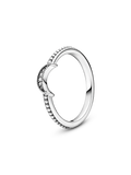 FINAL SALE - Crescent Moon Beaded Ring