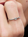 Pandora Era Bezel Sterling Silver Lab-grown Diamond Ring