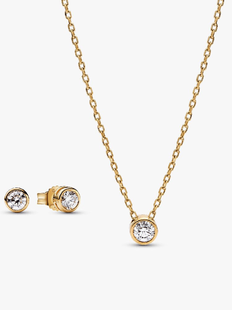 Pandora Era Lab-grown Diamond Jewelry Gift Set, 14k Gold