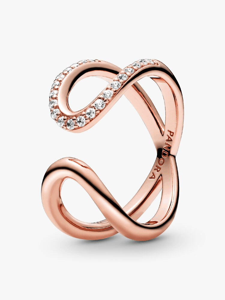 Lots of Love and Sparkle Stacking Ring Set