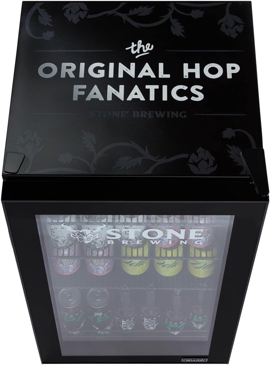 Beverage Refrigerator Cooler, 126 Cans, Right Hinge Glass Door - AB-1200