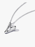 Organically Shaped Heart Pendant Necklace