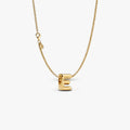 Letter E Charm Necklace