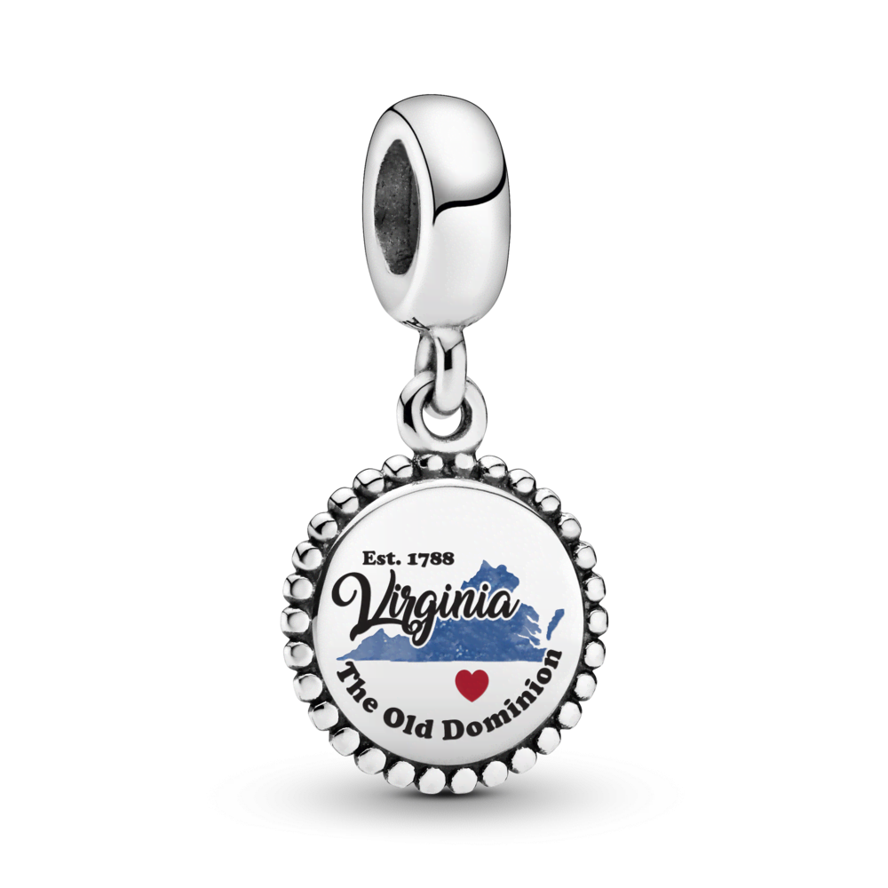 Virginia Map Dangle Charm