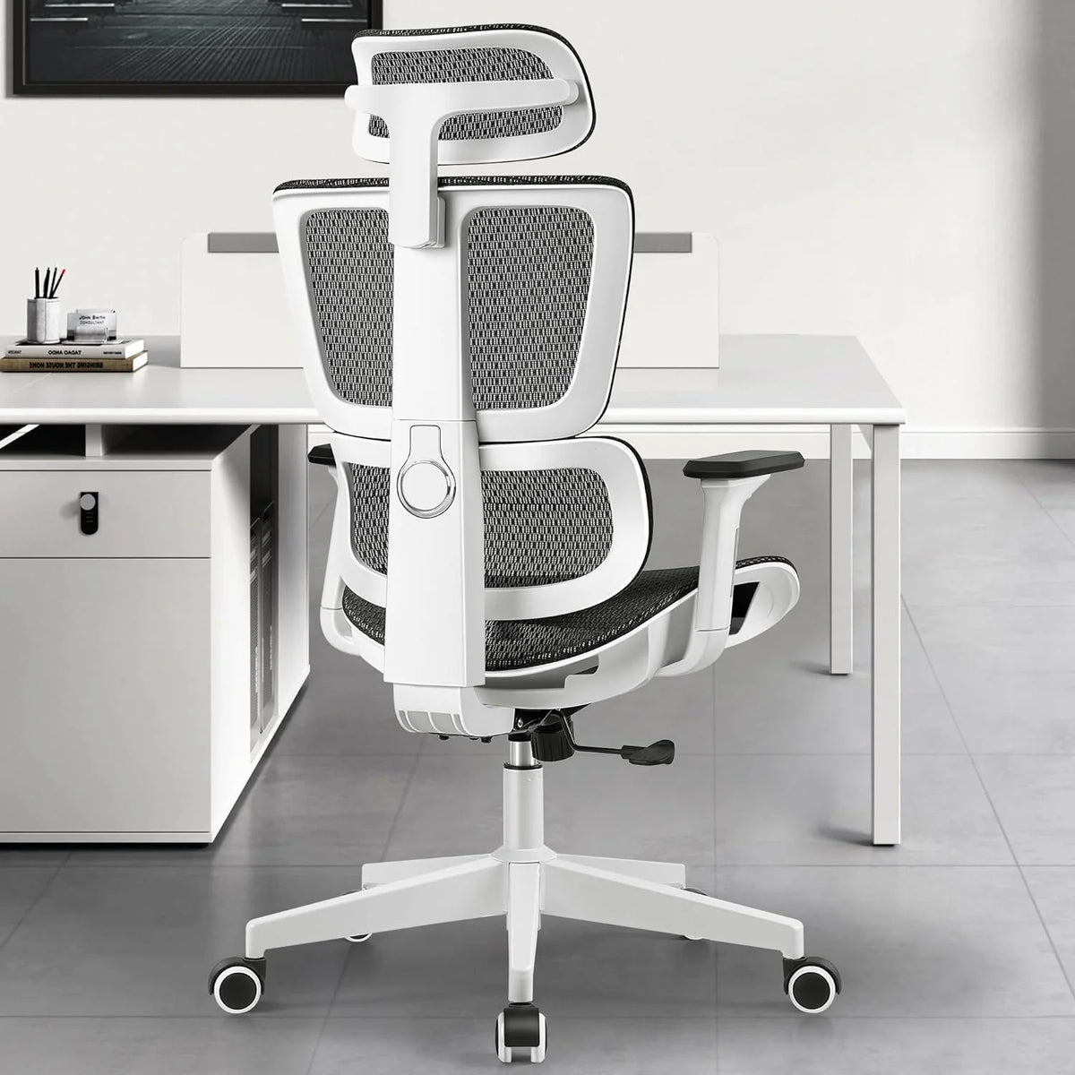 Primy Ergonomic Gaming Office Chair, 23 in D x 12 in W x 20 in H - PR988ZK
