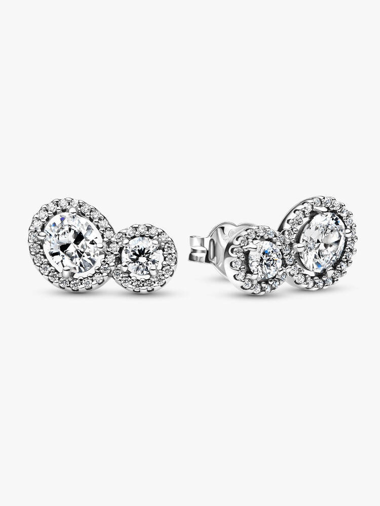 Embracing Halo Stud Earrings