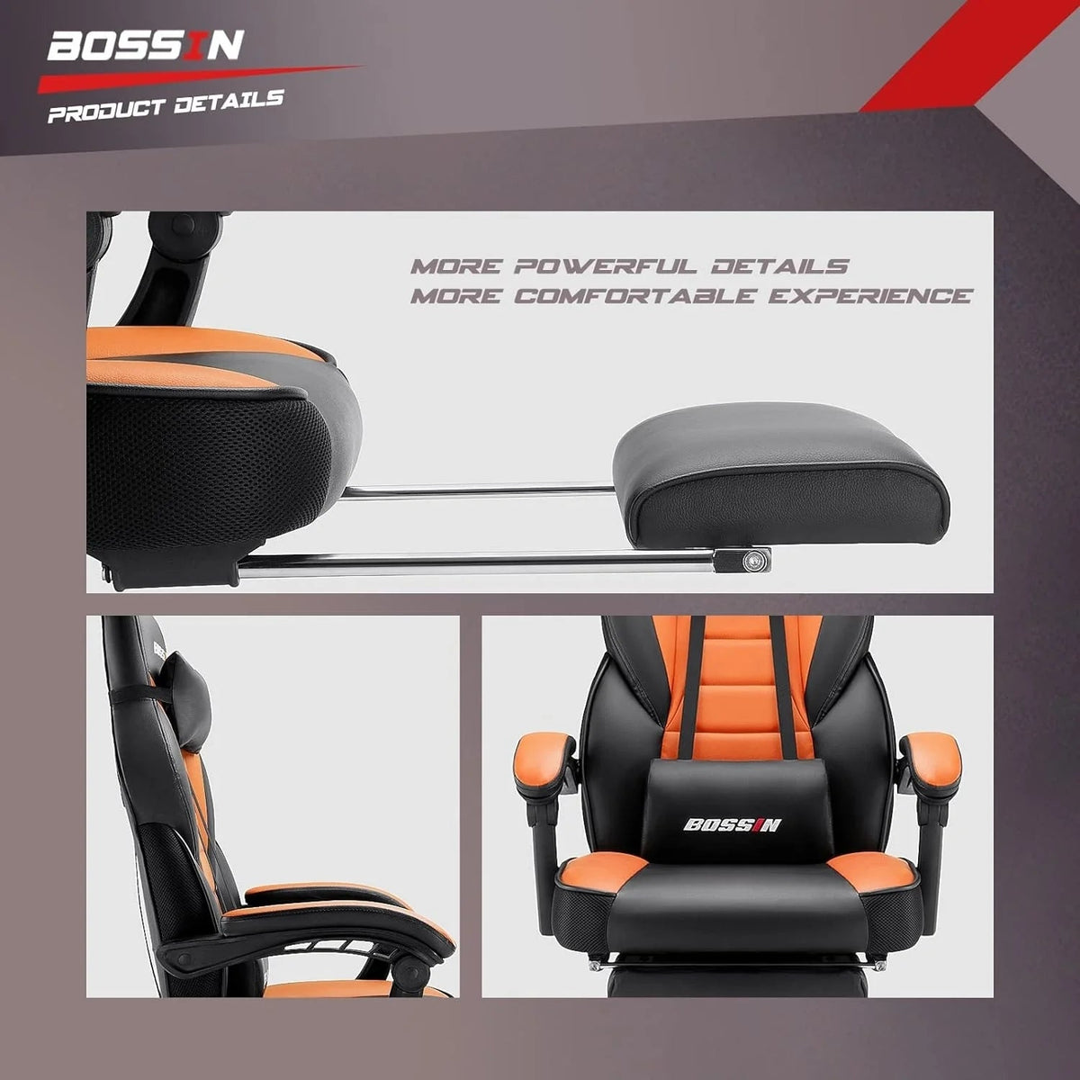 Racing Style Gaming Chair, 300 lbs Big And Tall High Back Computer Chair