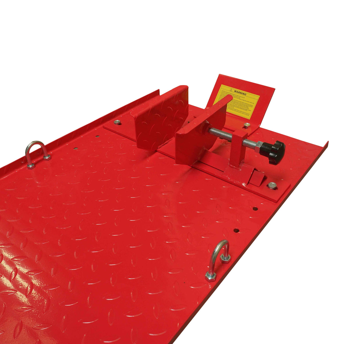 Hydraulic Motorcycle Lift Table 1,000 lb, 86.5 x 26.75 in Platform, 195mm-835mm Height, 26 in Ramp