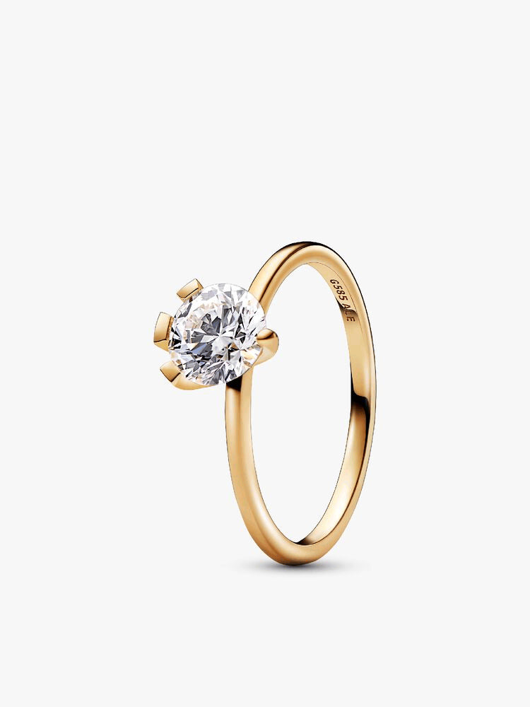 Pandora Nova 14k Gold Lab-grown Diamond Ring