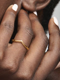 Polished Wishbone Ring
