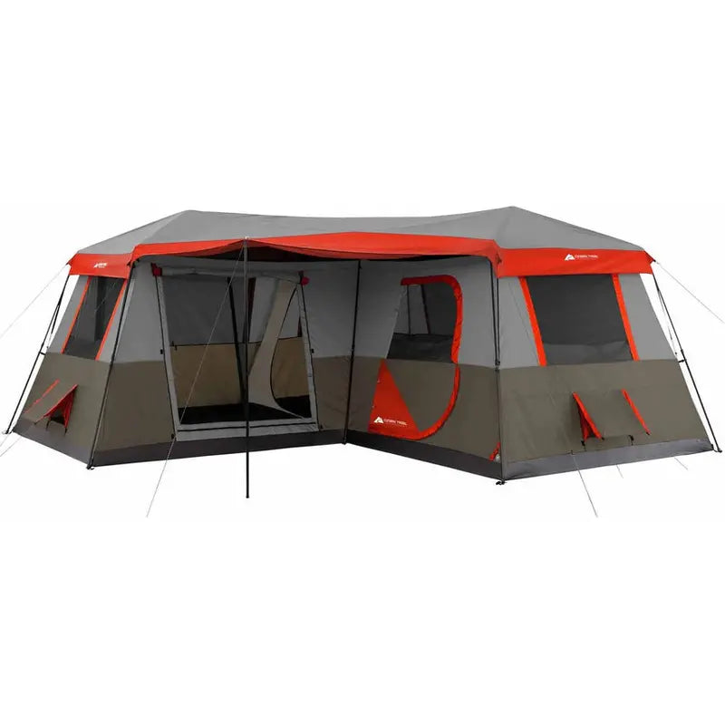Ozark Trail 12-Person 3-Room L-Shaped Instant Cabin Tent, 16 x 16 Feet - WMT-161682B