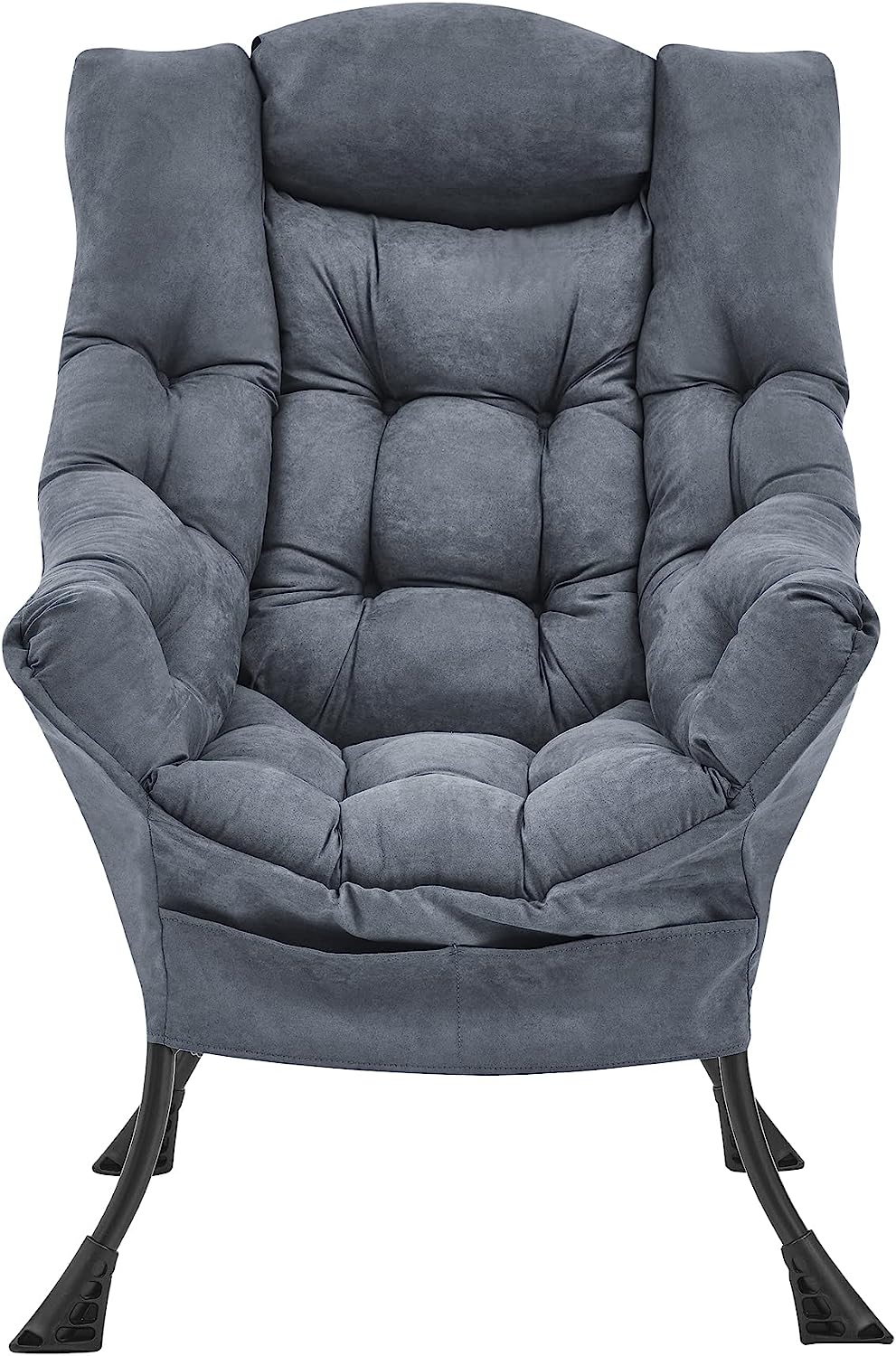 Living and More High Back Fabric Lazy Chair