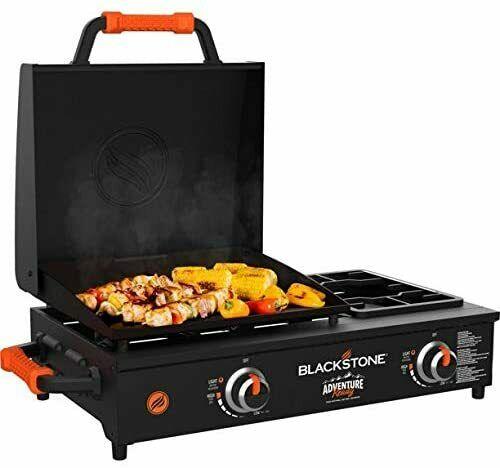 17 Inch Tabletop Griddle, 2 Burner, Black