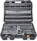 DEWALT Mechanics Tool Set, SAE And Metric, 192-Piece, 1/4, 3/8 And 1/2 in Drive - DWMT75049