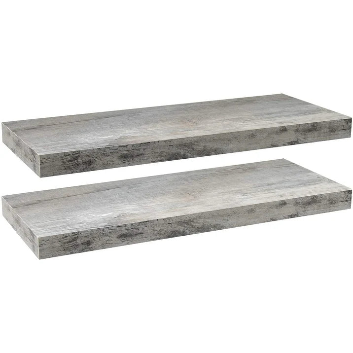 24 Inch Extra Long Floating Wall Shelf Set, 2 Count