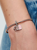 Sparkling Infinity Heart Dangle Charm