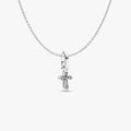 Mini Cross Charm Necklace Set