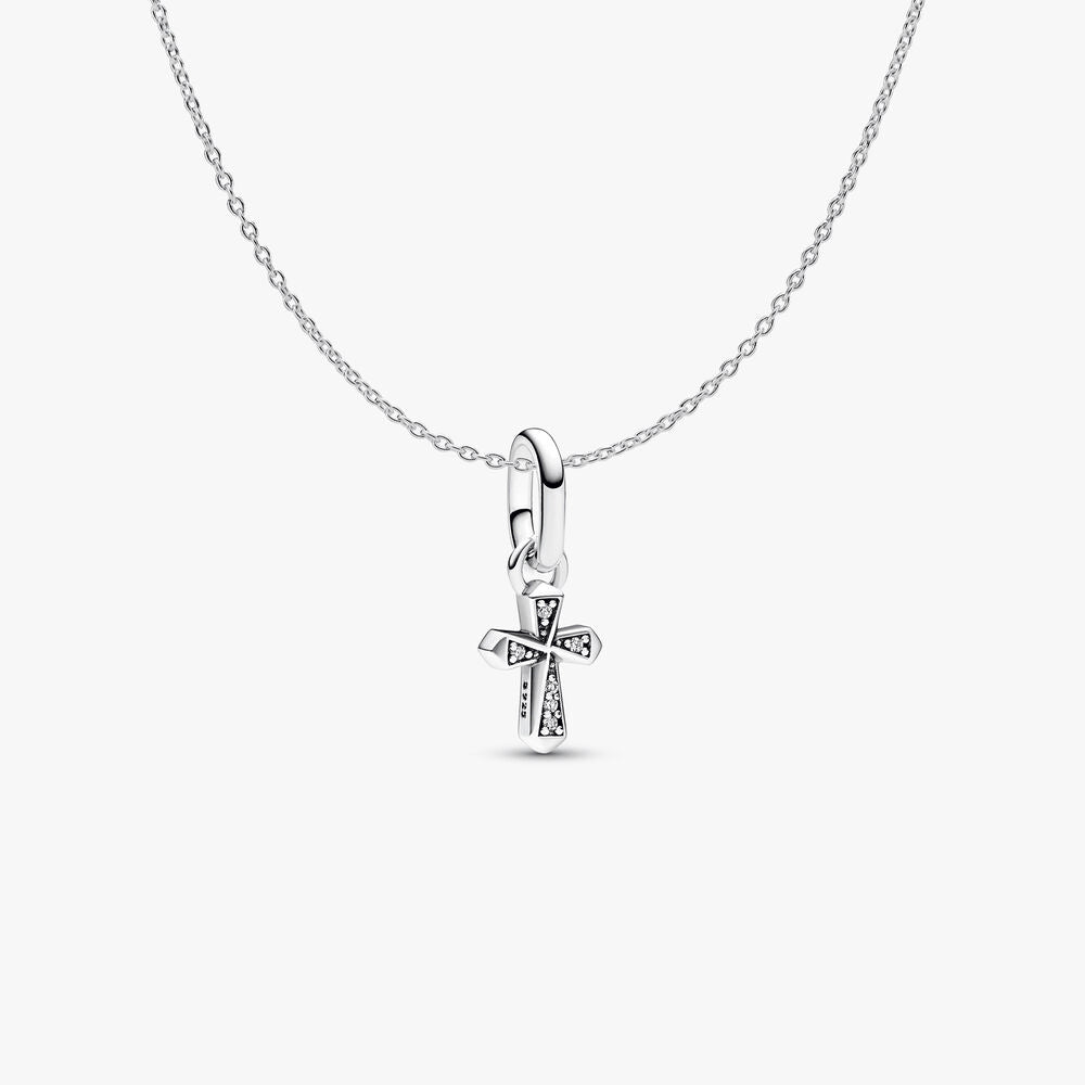 Mini Cross Charm Necklace Set