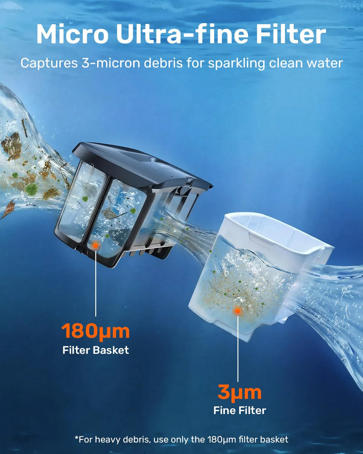 Cordless Robotic Pool Vacuum Cleaner With Smart Navigation And Wall And Waterline Cleaning