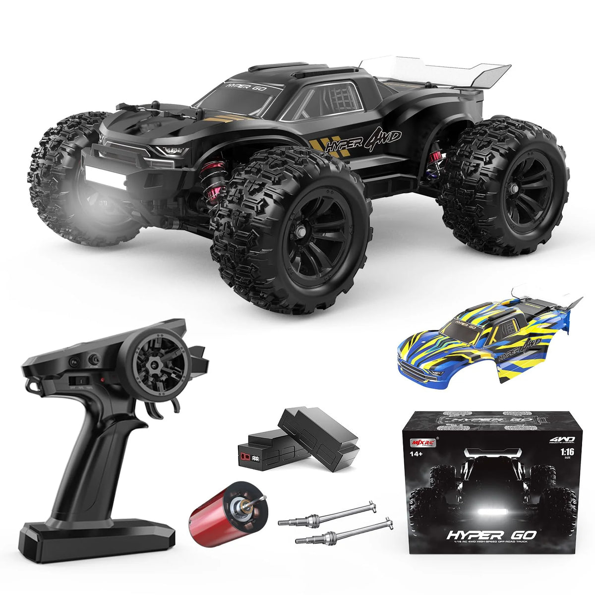 HYPER GO 1/16 RTR Brushless RC Monster Truck - H16BM