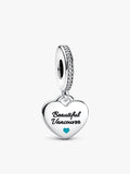 FINAL SALE - Vancouver Whale Heart Dangle Charm