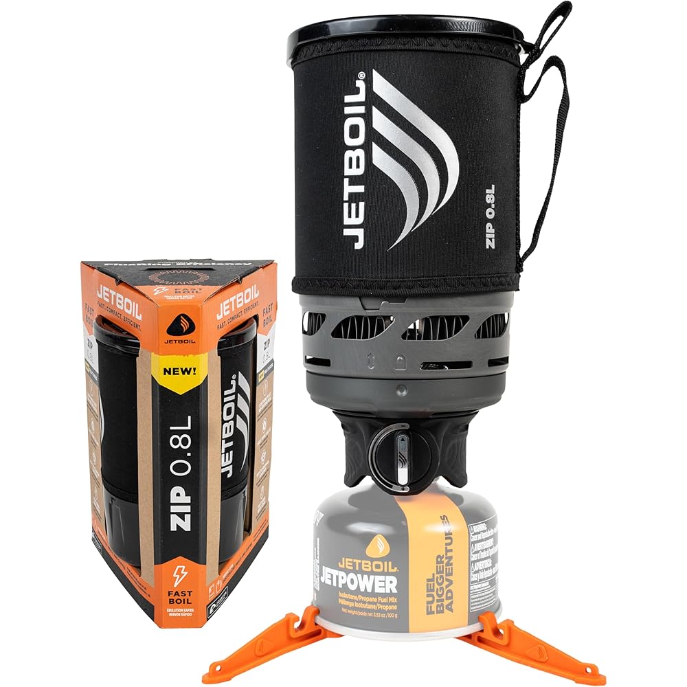 Jetboil Zip Portable Camping Stove 0.8 L Aluminum, 4.3 in x 4.3 in x 6.5 in - 2025