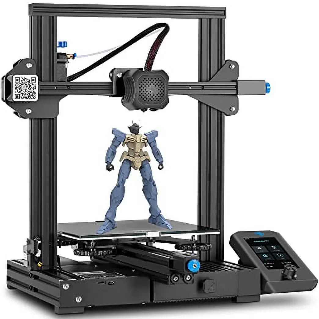 Creality Ender 3 V2 3D Printer, 220x220x250mm, Aluminum, Black - Ender 3 V2